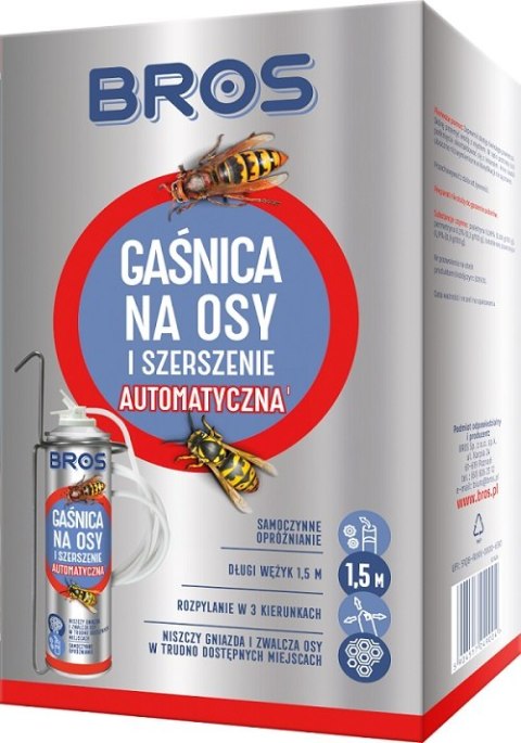 GAŚNICA NA OSY I SZERSZENIE AUTOMATYCZNA 400ML BROS