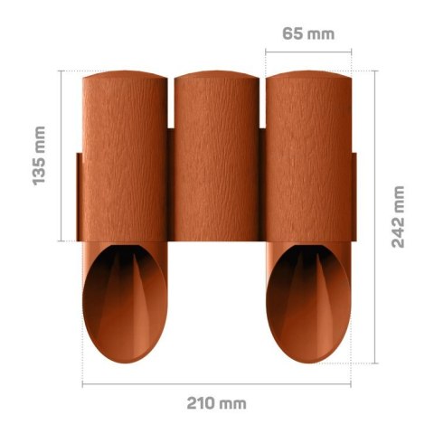 PALISADA OGRODOWA 3 STANDARD 2,1MB MAXI CEGŁA CELL-FAST