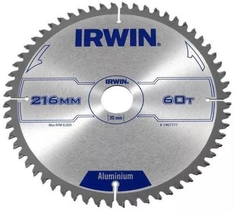 PIŁA SPIEKOWA DO ALUMINIUM CSB 216*30MM/60T IRWIN