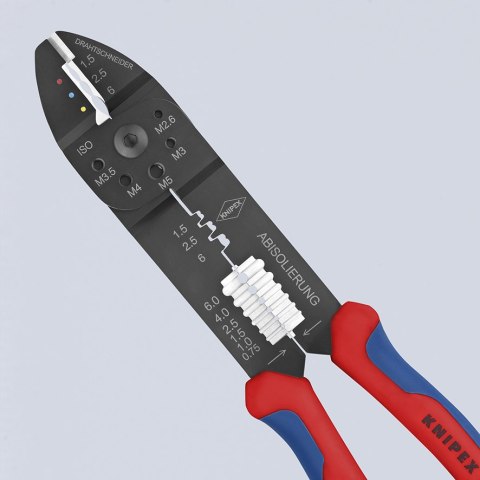 SZCZYPCE DO ZAGNIATANIA ZŁĄCZEK KABLOWYCH 1,5-6,0 MM KNIPEX