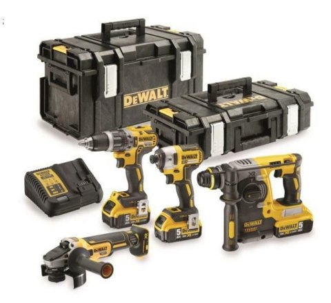 ZESTAW COMBO 18V DCG405+DCH273+DCD796+DCF887+3*5.0AH+2 KUFRY DEWALT