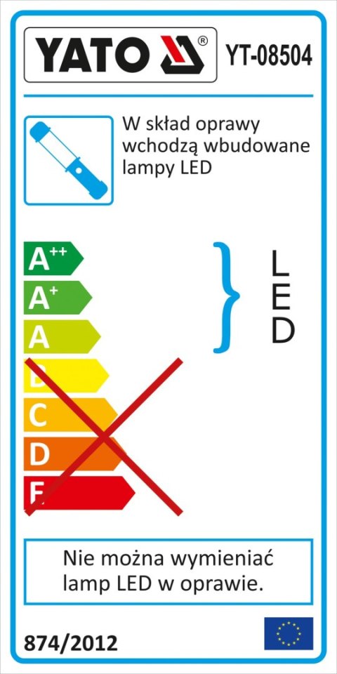 LAMPA WARSZTATOWA 3W COB LED YATO