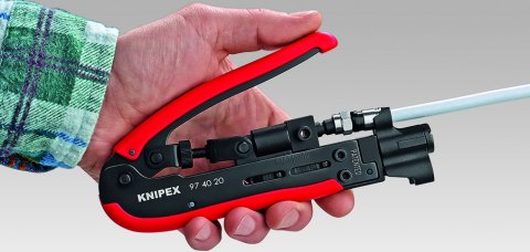 NARZĘDZIE DO ZAGNIATANIA ZŁĄCZ KOMPRESYJNYCH 175MM KNIPEX