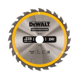 PIŁA TARCZOWA DO DREWNA 235/30MM, 24 ZĘBY DEWALT