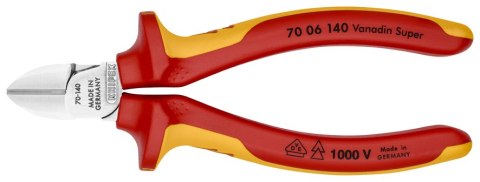 SZCZYPCE TNĄCE BOCZNE IZOLOWANE 140MM KNIPEX