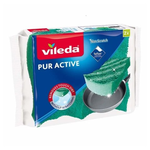 VILEDA GĄBKA DO NACZYŃ PUR ACTIVE 2 SZT. VILEDA