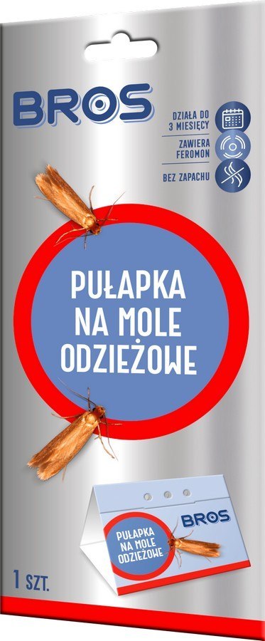 PUŁAPKA FEROMONOWA NA MOLE ODZIEŻOWE 1SZT BROS