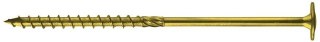 WKRĘT DO DREWNA Z KOŁNIERZEM NA TORX OCYNK ŻÓŁTY 8*380MM T40 UN