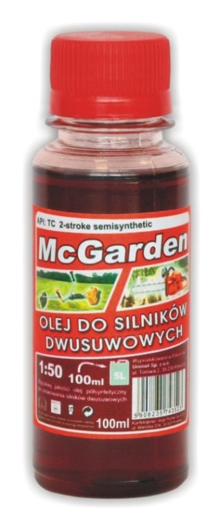 OLEJ DO MIESZANKI DO SILNIKÓW 2-SUWOWYCH 100 ML MC GARDEN