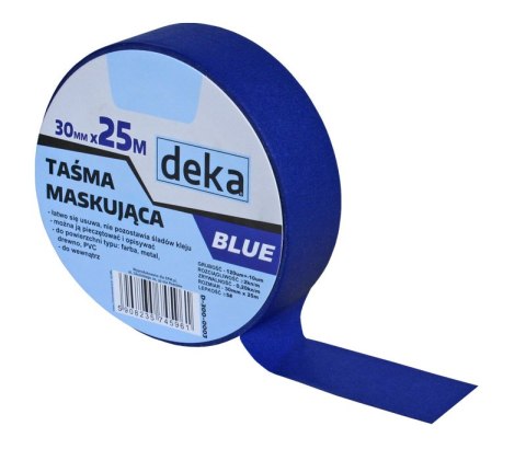 TAŚMA MALARSKA. BLUE 30MM*25M DEKA