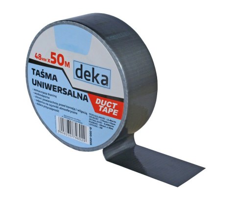 TAŚMA UNIWERSALNA DUCT TAPE SILVER 48MM*50M DEKA