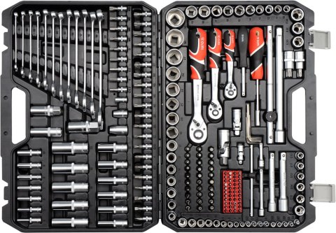 ZESTAW NARZĘDZIOWY XXL 1/4'', 3/8'', 1/2'' KPL 216 SZTUK YATO