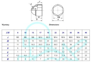 OSŁONKA KOŁPAKA BIAŁA AN283 S19 M12 UN