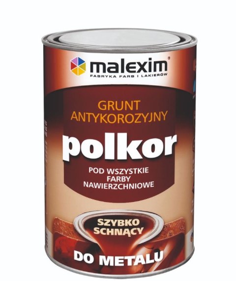 SZYBKOSCHNĄCY ANTYKOROZYJNY GRUNT POLKOR CZARNY 1,0L MALEXIM