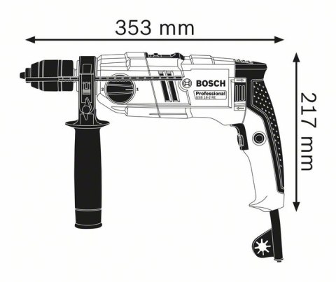 WIERTARKA UDAROWA GSB 18-2RE 800W - ZUW BOSCH