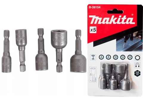 ZESTAW NASADEK MAGNETYCZNYCH 5SZT 6, 8, 10,12,13 MAKITA