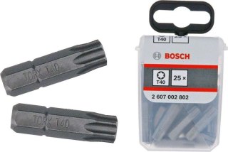 BIT, GROT, KOŃCÓWKA T40 25MM EXH 25PCS BOSCH