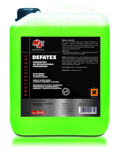 ODTŁUSZCZACZ 5L DEFATEX MA PROFESSIONAL