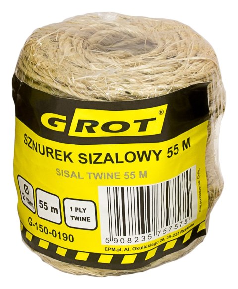 SZNUREK SIZALOWY 2MM 55MB GROT