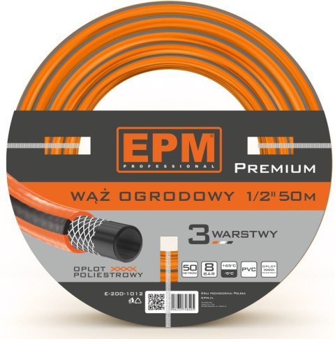 WĄŻ ZBROJONY DO URZĄDZEŃ ZRASZAJĄCYCH 1/2 50MB PREMIUM EPM