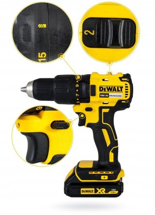 WIERTARKO-WKRĘTARKA AKUMULATOROWA XR 18V 2*1.5AH LI DEWALT