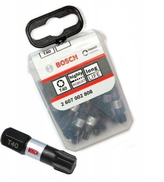 BIT, GROT, KOŃCÓWKA T40 25MM IMP 25PCS BOSCH