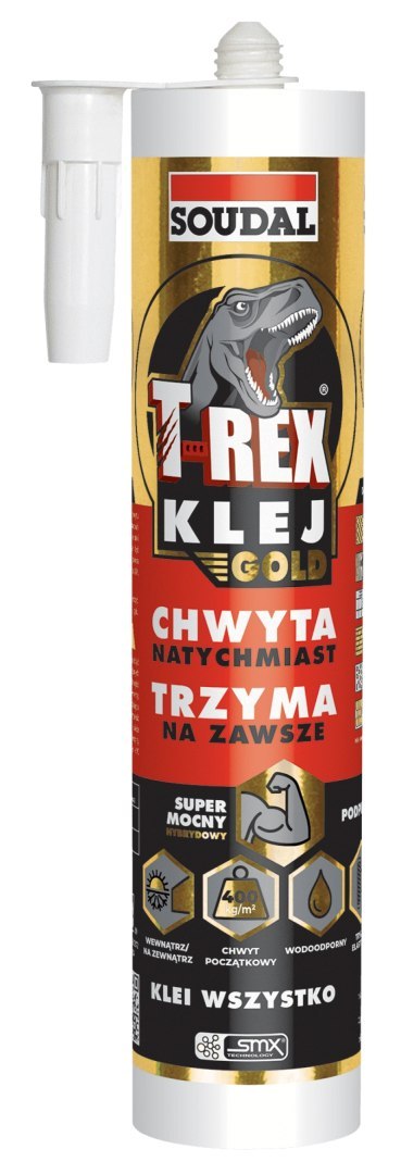 KLEJ MONTAŻOWY HYBRYDOWY 290ML T-REX GOLD SOUDAL