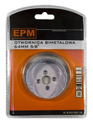 OTWORNICA BI-METALOWA 64MM UCHWYT 5/8'' EPM