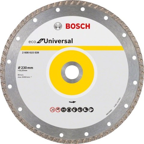 TARCZA DIAMENTOWA BUDOWLANA ECO TURBO 230MM BOSCH