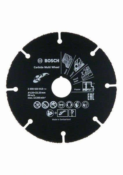 TARCZA UNIWERSALNA Z WĘGLIKÓW SPIEKANYCH MULTI WHEEL 125MM BOSCH