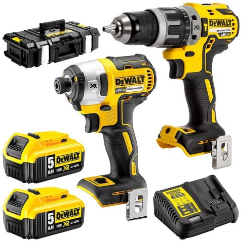 ZESTAW NARZĘDZI DCD796+DCF887 2*5,0AH DEWALT