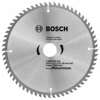 TARCZA PILARSKA ECO ALU 210*2,4/30 64T BOSCH