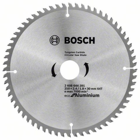 TARCZA PILARSKA ECO ALU 210*2,4/30 64T BOSCH