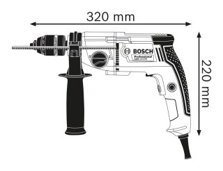 WIERTARKA GBM 13-2RE 750W SUW BOSCH