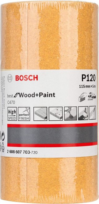 ROLKA SZLIFIERSKA BEST F/WOOD 115MM*5M P120 BOSCH