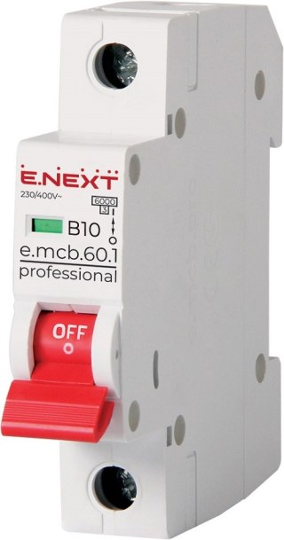 WYŁĄCZNIK NADPRĄDOWY MCB.PRO60 1P B10A 6KA ENEXT