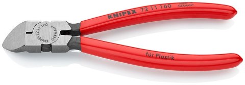 SZCZYPCE TNĄCE BOCZNE DO TWORZYWA SZTUCZNEGO 45 ° 160MM KNIPEX