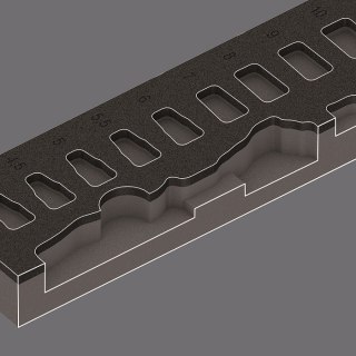 WKŁADKA PIANKOWA ZYKLOP 1/4'' 8000 A, SET 1, 37CZ. WERA