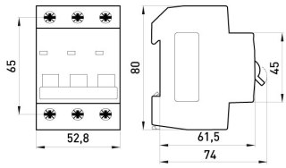 WYŁĄCZNIK NADPRĄDOWY MCB.PRO60 3P B20A 6KA ENEXT