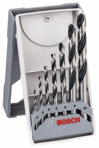 ZESTAW WIERTEŁ 7 SZT. POINTTEQ DO METALU 2,3,4,5,6,8,10MM BOSCH