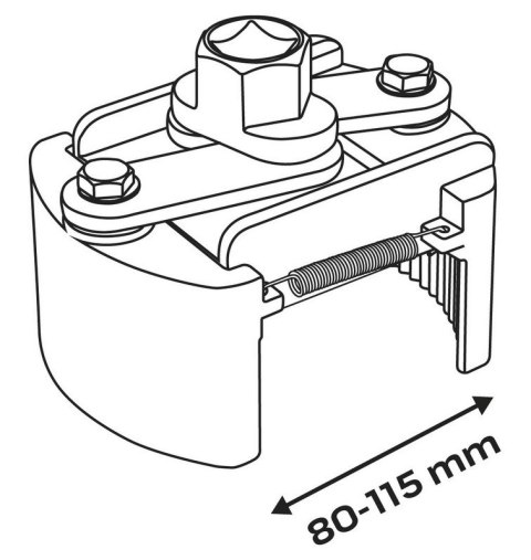 AUTOMATYCZNY KLUCZ DO FILTRA OLEJU 80-115 MM NEO
