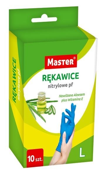 RĘKAWICE NITRYLOWE MASTER ALOES ROZMIAR S OP. 10 SZT UN