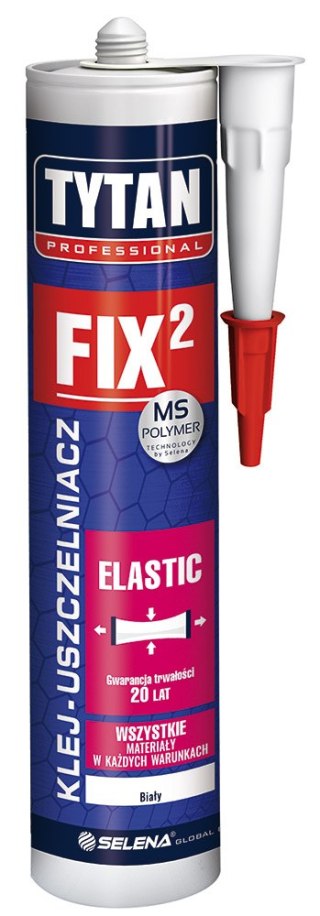 KLEJ MONTAŻOWY FIX2 ELASTIC 290ML BIAŁY TYTAN TYTAN