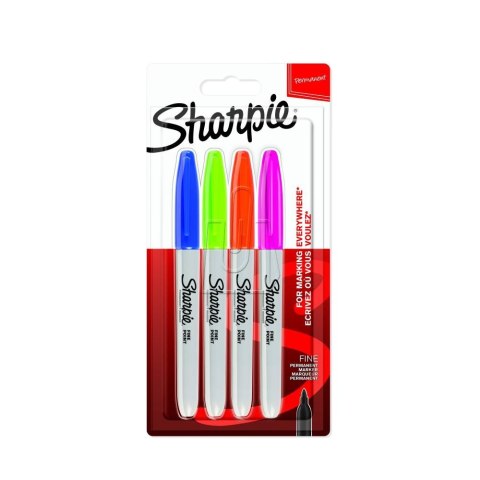 MARKERY SHARPIE FINE POINT ZESTAW 4 KOLORY UN