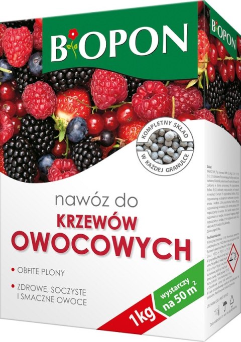 NAWÓZ, DO KRZEWÓW OWOCOWYCH GRANULAT 1KG-PROMOCJA BROS