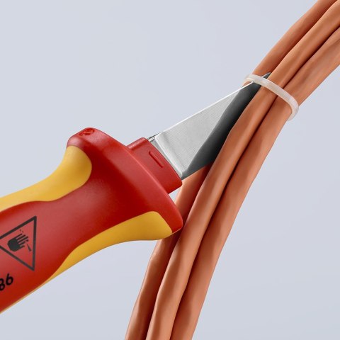 NÓŻ DO KABLI IZOLOWANY 1000V 190MM KNIPEX