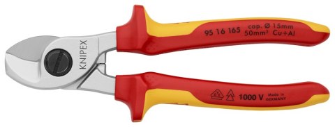 NOŻYCE DO KABLI IZOLOWANE 1000V 165MM KNIPEX