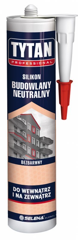 SILIKON NEUTRALNY BUDOWLANY TYTAN 280ML BEZBARWNY TYTAN