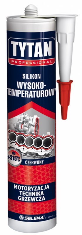 SILIKON WYSOKOTEMPERATUROWY 280ML CZERWONY TYTAN