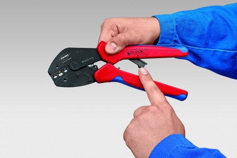 SZCZYPCE DO ZAGNIATANIA Z MAGAZYNKIEM I 5 MATRYC.MULTICRIMP KNIPEX